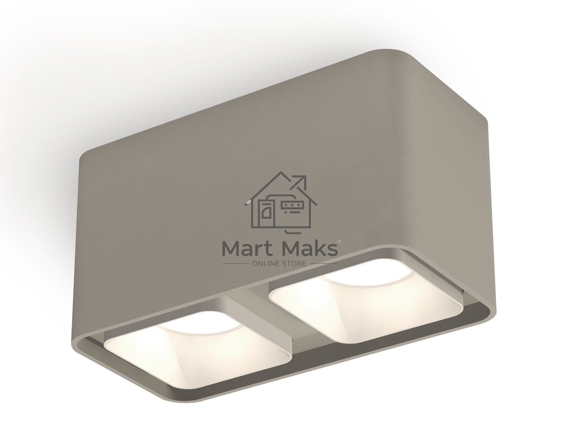 Светильник Ambrella Light XS7852001 SGR/SWH серый песок/белый песок MR16 GU5.3 (C7852, N7701)
