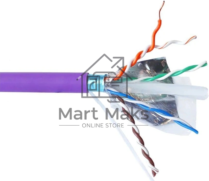 Кабель информационный Lanmaster LAN-6AUMTP-HFLT-VI кат.6A UTP 4 пары 23AWG LSZH внутренний 305м фиолетовый
