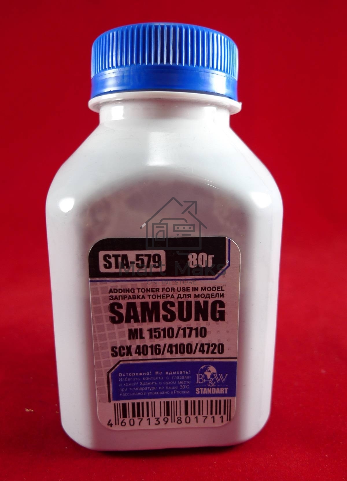 Тонер SAMSUNG ML-1520/1710/1610/2010/SCX 4016/5112/4x20/4100 (фл, 80г) B&W Standart фас Рос.