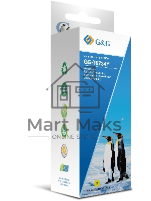 Чернила G&G GG-T6734Y желтый100мл для Epson L800, L805, L810, L850