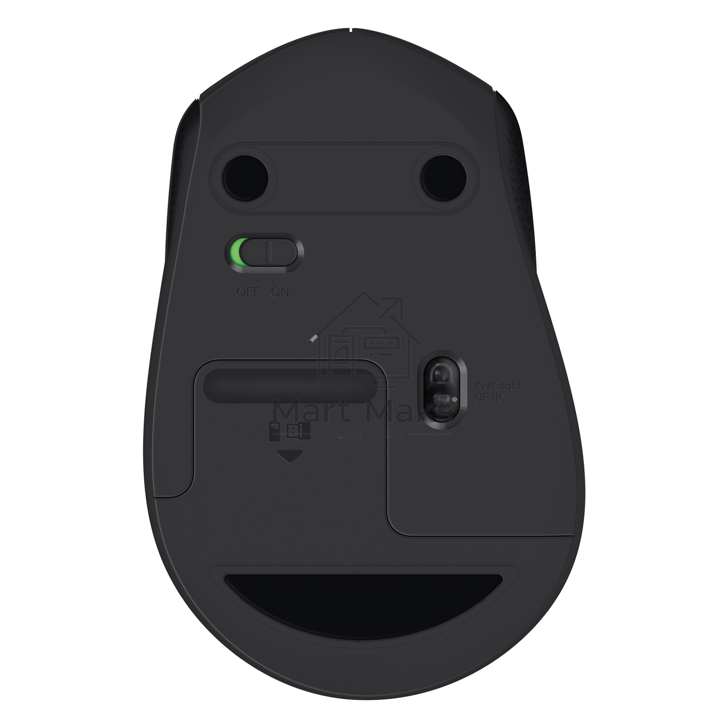 Мышь беспроводная Logitech M330 SILENT PLUS черный, 1000 dpi, радиоканал, USB, кнопки - 3