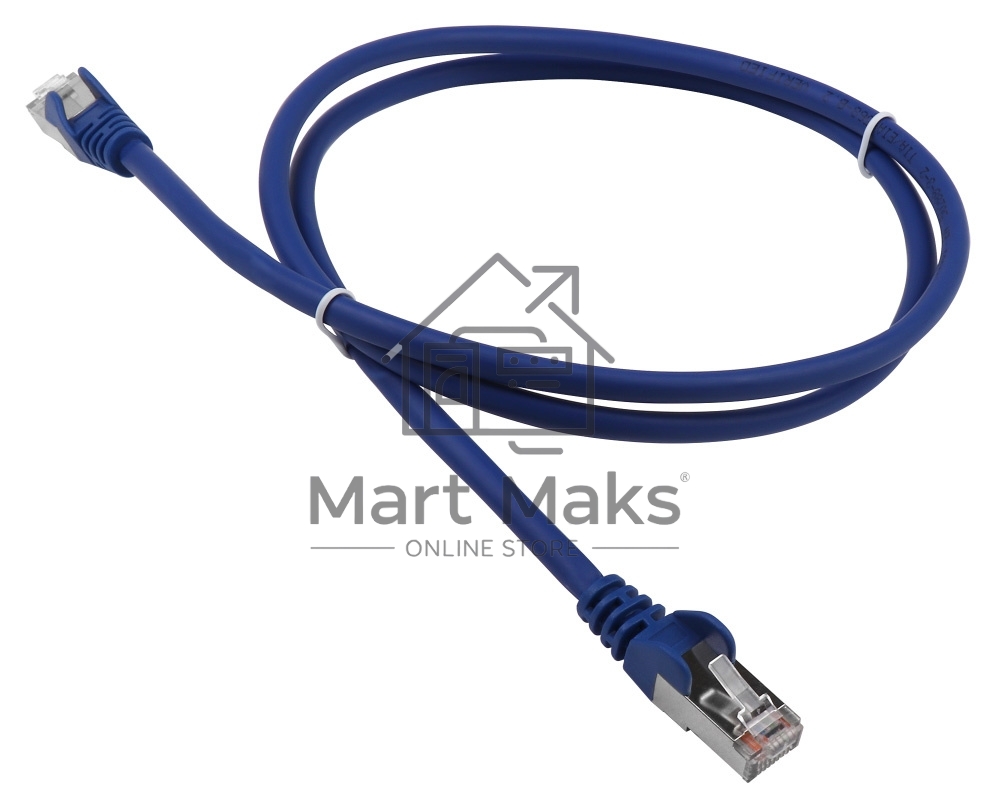 Патч-корд LANMASTER LSZH FTP кат.5e, 5.0 м, синий