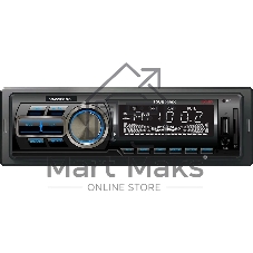 Автомагнитола Soundmax SM-CCR3168B, 1 DIN, Bluetooth, USB Type-A, AUX, пульт ДУ