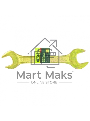 Ключ рожковый, 24 х 27 мм, желтый цинк Сибртех