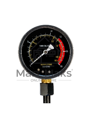 Пресс гидравлический с манометром и педалью, 12 т (комплект из 2 частей) Stels