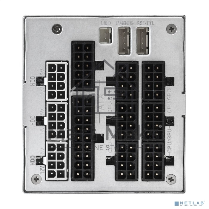 Серверный блок питания 2U Redundant 2x1000W ExeGate EX292323RUS Industrial-RTS1000 (APFC, КПД 94% (80 PLUS Platinum), 4 cm fan, 24pin, 2x(4+4)pin, 2PCIe, 2SATA, 6IDE, Cable Management)