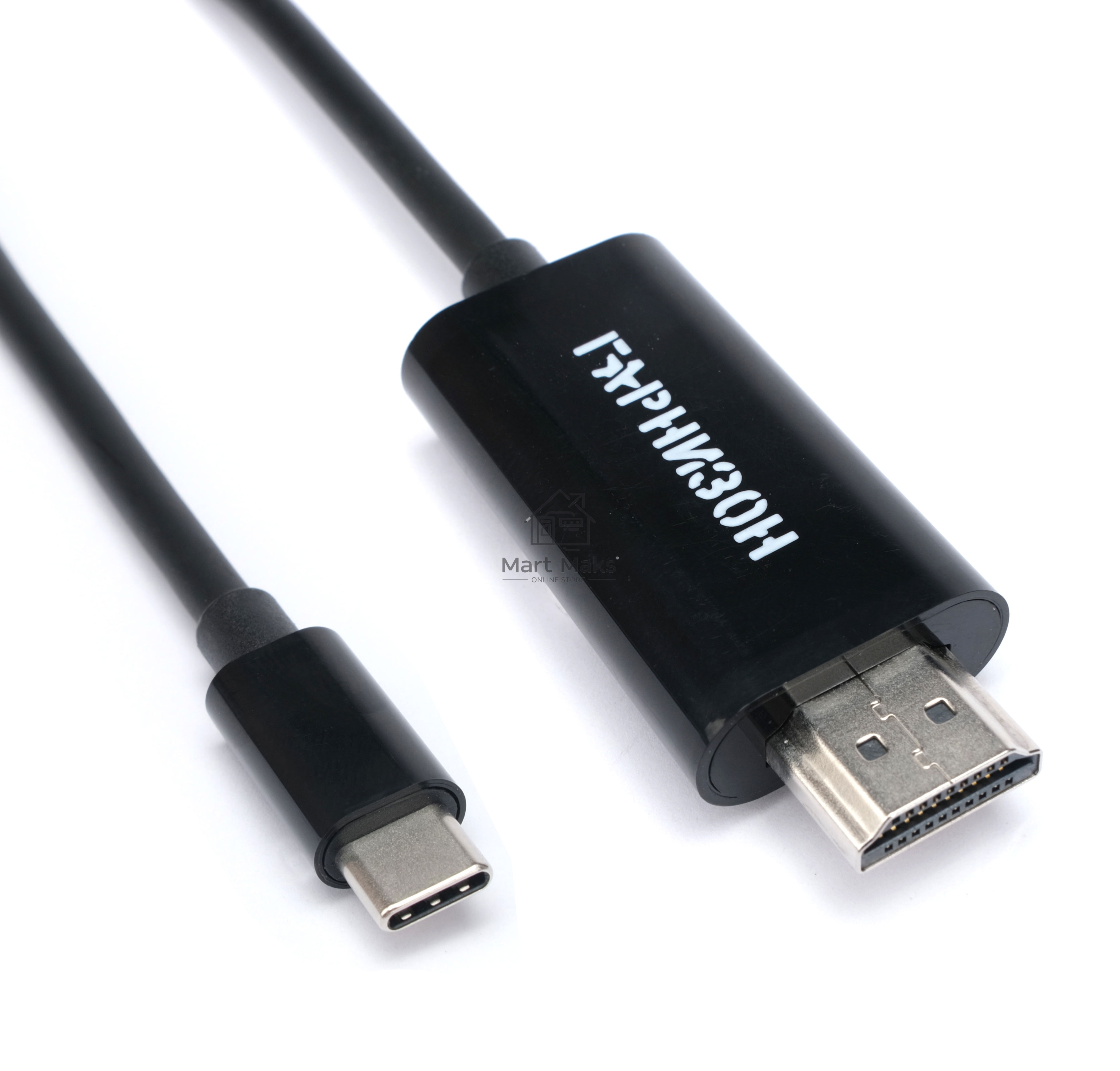 Кабель-переходник с Type-C на HDMI Гарнизон GCC-A-CM-HDMI-1.8M, v1.4, 1.8м, черн, пакет