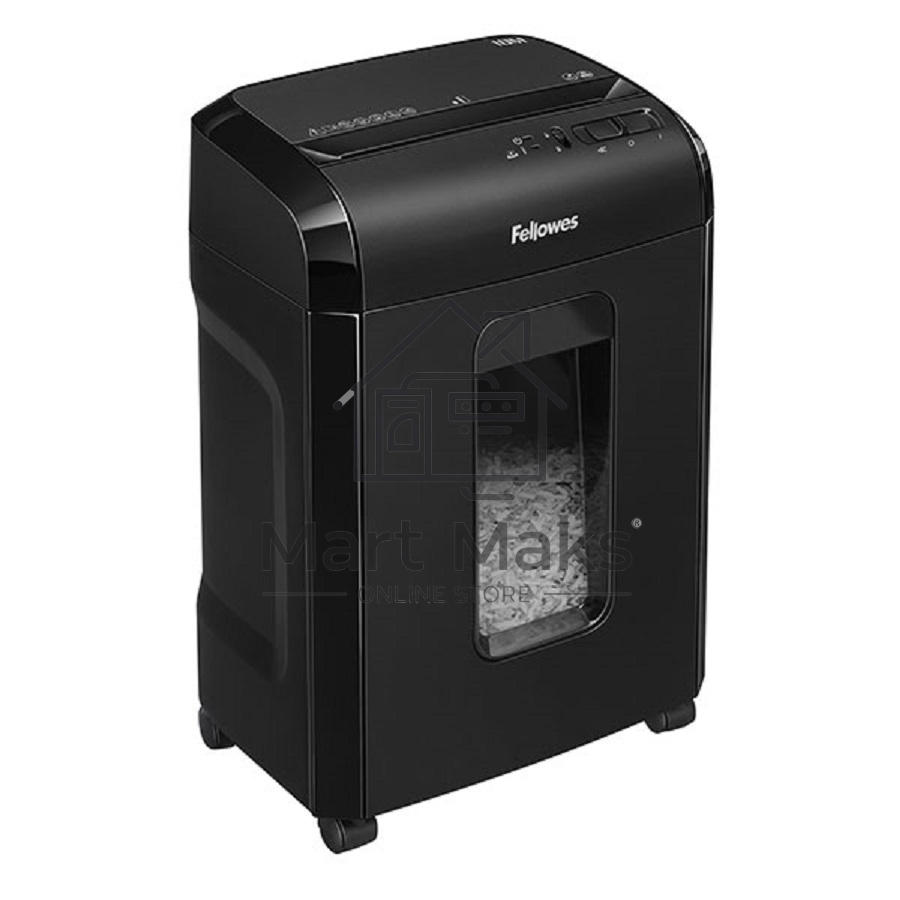Шредер Fellowes Powershred 10M FS-4630601 DIN P-5, 2х15мм, 10лст., 19лтр., Safety Lock, с микрорезкой
