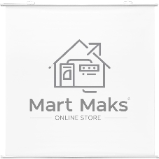 Экран Cactus 180x180см Map type CS-PSRM-180x180-WT 1:1 настенно-потолочный рулонный белый