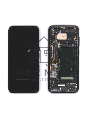 Дисплей для Samsung Galaxy S8 SM-G950F в сборе с тачскрином и рамкой OLED черный
