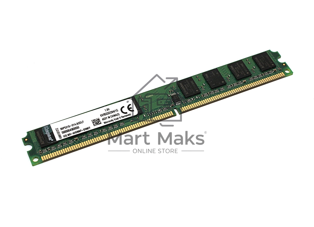Оперативная память Kingston ValueRAM, DDR2, 1Gb (1x1 Gb), 533 MHz, CL4
