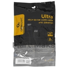 Кабель HDMI Cablexpert CC-HDMI8К-2M, 19M/19M, v2.1, 8К, медь, позол.разъемы, экран, 2м, черный, пакет