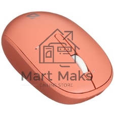 Мышь беспроводная Defender Smart MM-396 красный, 1600 dpi, радиоканал, Bluetooth, USB, кнопки - 3