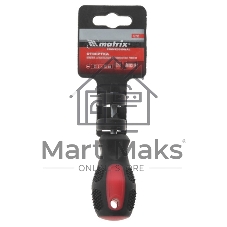 Отвертка Matrix Anti-Slip, SL5,0 х 38 мм, CrV, двухкомп. рукоятка