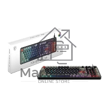 Клавиатура MSI GK110 черный/серый USB for gamer LED (S11-04RU258-HH9)