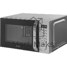 Микроволновая печь Haier HMB-DM208SA серебристый/черный, 20 л, 800 Вт, переключатели - кнопки, поворотный механизм