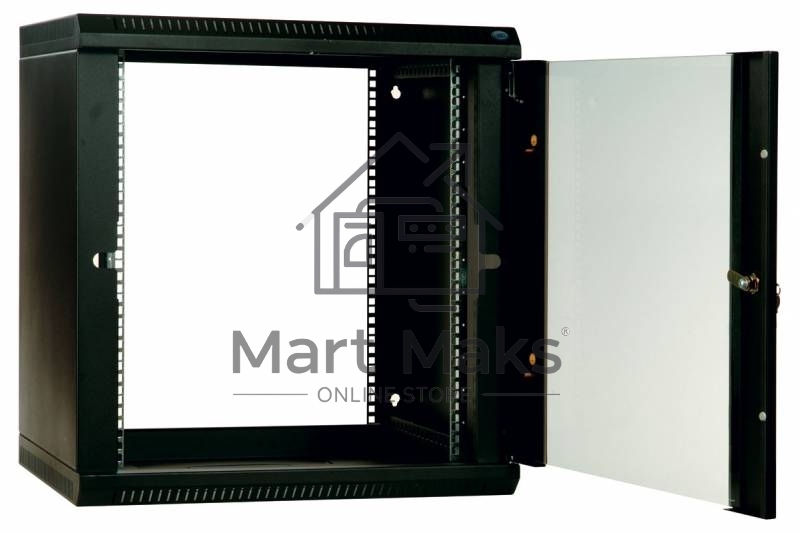 Шкаф настенный ЦМО ШРН-Э-12.500.1 12U 600x520мм пер.дв.стал.лист несъемные бок.пан. серый