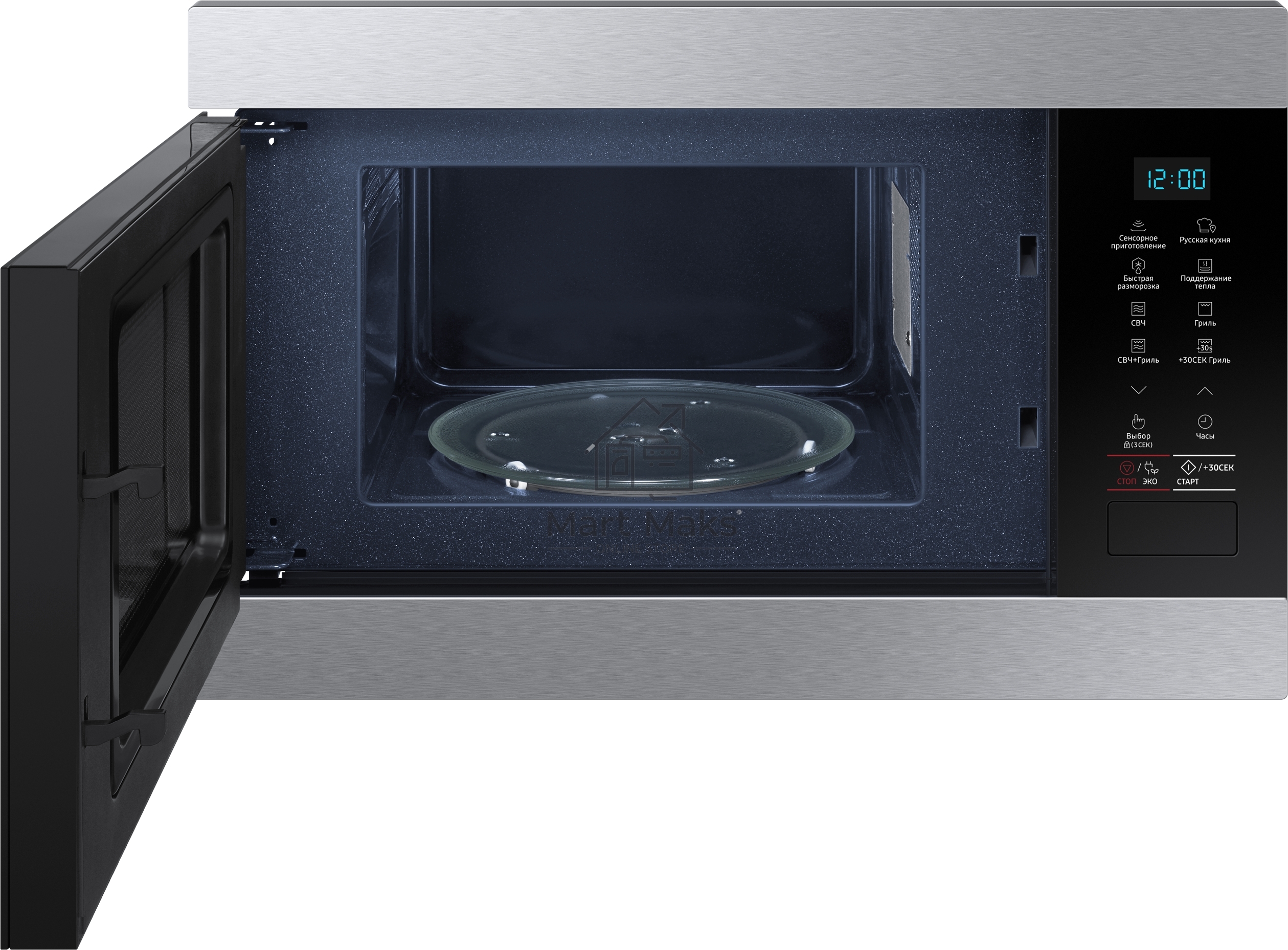 Микроволновая печь 22L GRILL MG22M8074AT/BW Samsung, встраиваемая