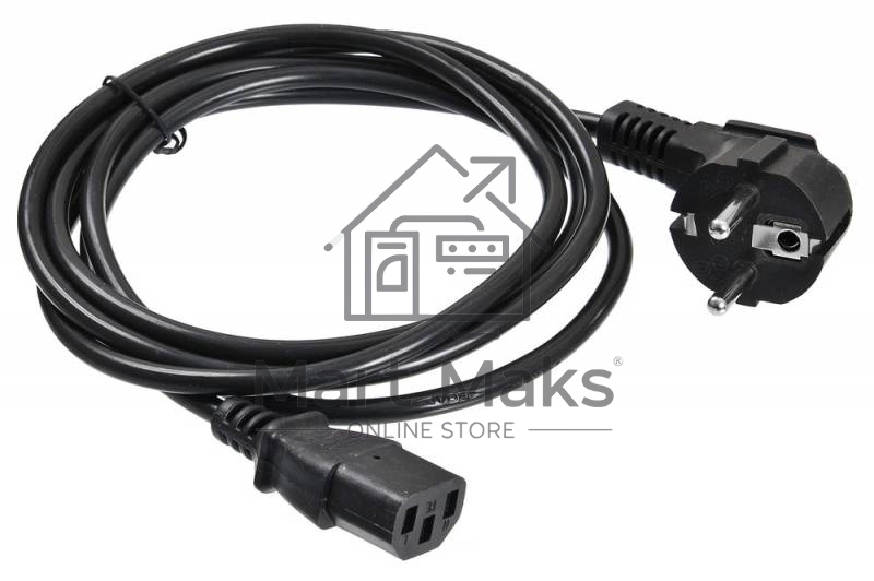 Кабель Buro BU-PCAB-5M-16A IEC C13 Евровилка угловой 5м