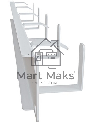 Кабельный органайзер горизонтальный NTSS NTSS-HORG-1U-5(45) односторонний кольца 1U шир.:19