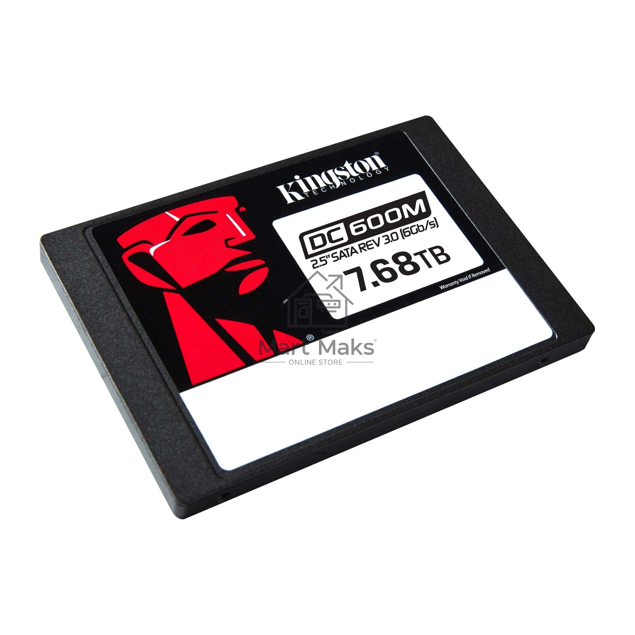Накопитель SSD Kingston DC600M, 7680 ГБ, SATA III, R/W 560/530 МБ/с