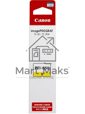 Картридж струйный Canon PFI-050Y 5701C001 желтый (70мл) для Canon imagePROGRAF TC-20M