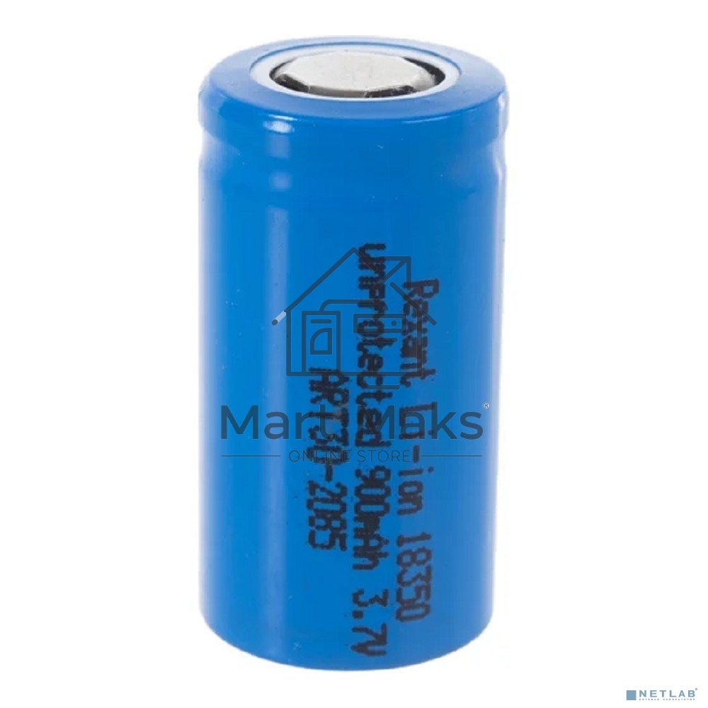 Аккумулятор Li-ion 18350 unprotected 900 mAH 3.7 В Rexant