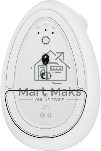 Мышь беспроводная Logitech Lift белый/серый, 4000 dpi, радиоканал, USB, кнопки - 6