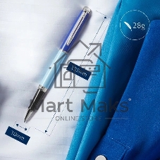 Ручка роллер Waterman Hemisphere Colour Blocking (2179926) Blue CT F черн. черн. подар.кор.