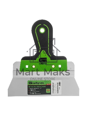 Шпатель фасадный, нержавеющая сталь Сибртех 420S45, 200 мм, 2-компонентная ручка