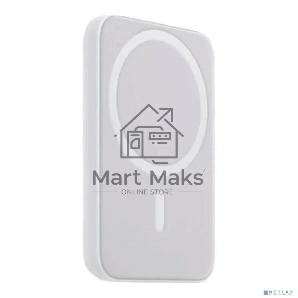 Портативное беспроводное зарядное устройство Power Bank (аккумуляторная батарея) 5000 mAh, MagSafe, белый Rexant