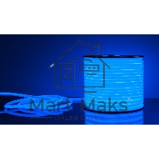 Лента светодиодная LS003 220V / Гибкий неон 9.6W 144Led 2835 IP67 16mm круглый синий, 50 м