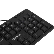 Клавиатура проводная Defender Element HB-520, USB, черный