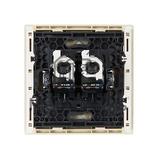 Розетка комп. 2-ая RJ45 кат.5E FP433 IEK FORTE&PIANO Ваниль