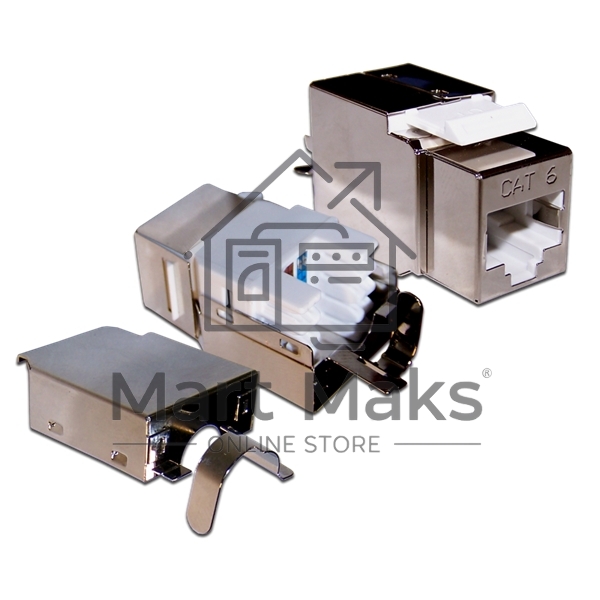 Модуль Keystone, RJ45, кат.6, STP, 180 градусов