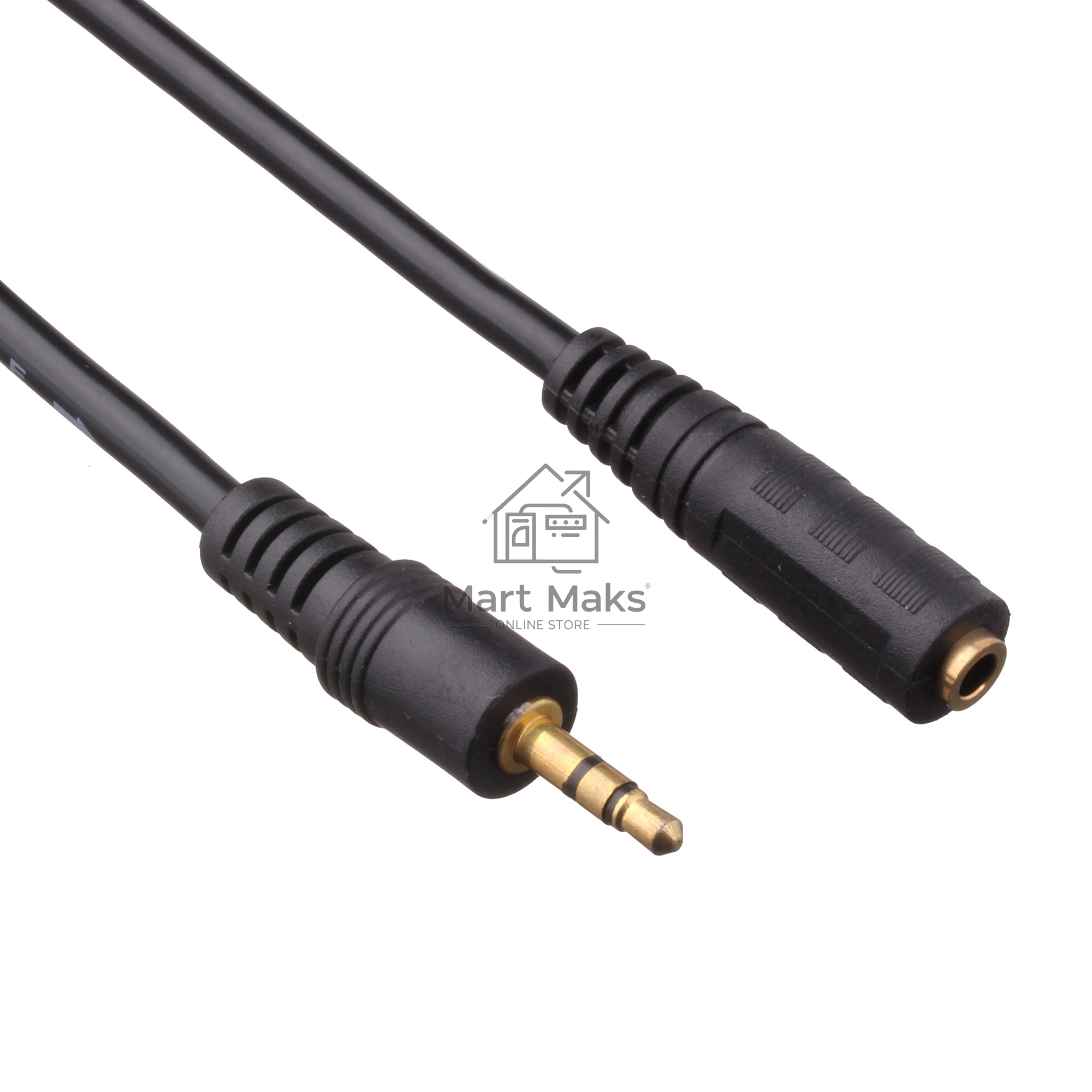 Удлинитель звуковой Exegate (3.5mm Jack M - 3.5mm Jack F) 2.0м позолоченные разъемы