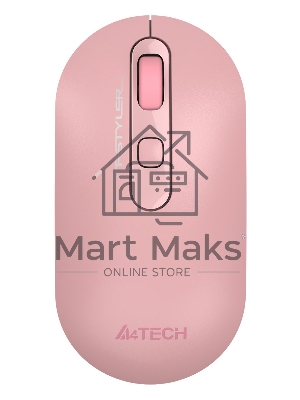 Мышь беспроводная A4Tech Fstyler FG20 розовый, 2000 dpi, радиоканал, USB, кнопки - 4