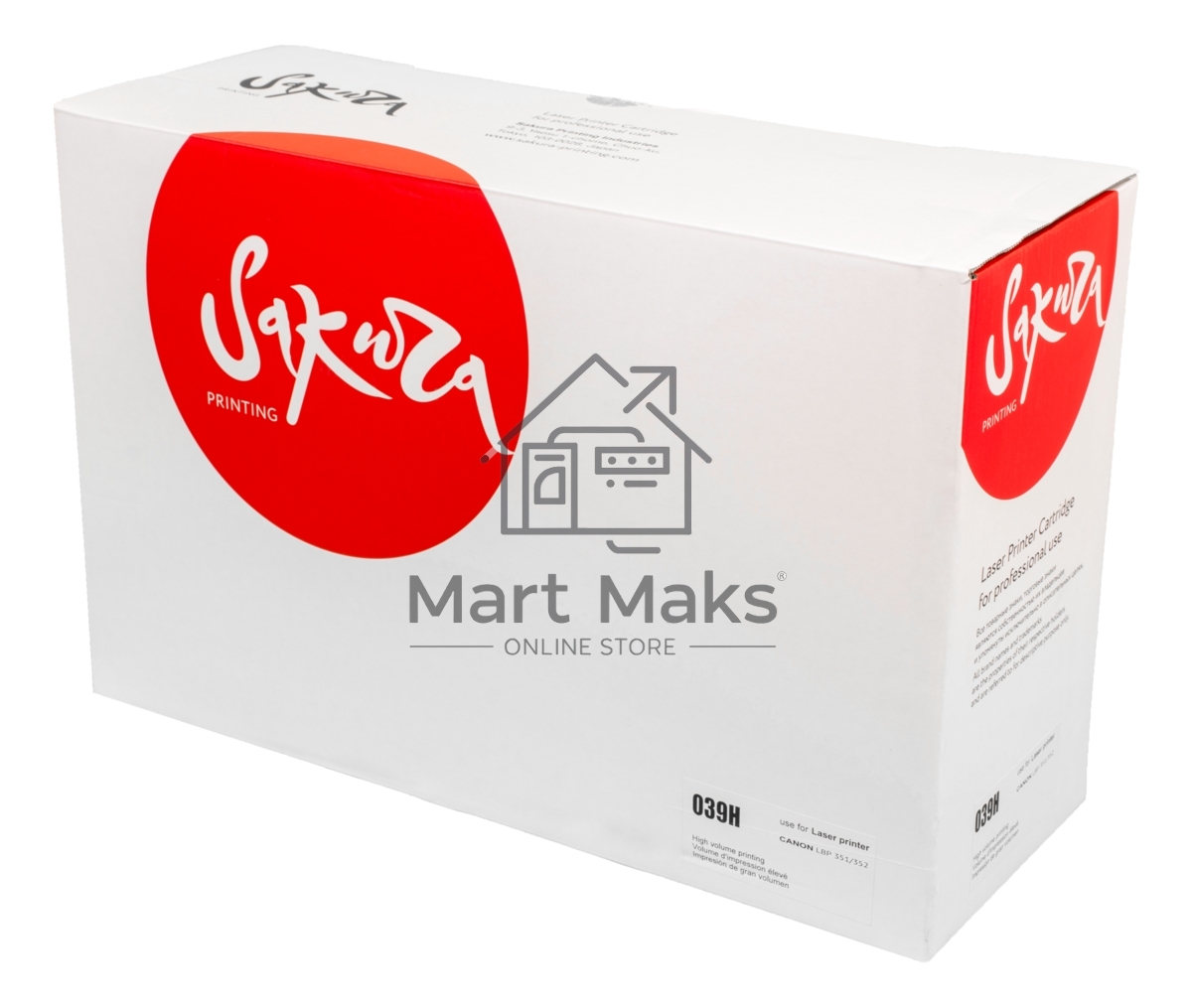 Картридж лазерный Sakura CRG039H для Canon i-SENSYS LBP351/LBP352, черный, 25000к.