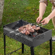 Мангал Palisad Camping сварной, 605х375х138/640 мм, сталь 2 мм