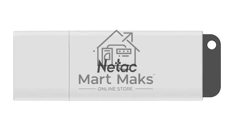 Флешка USB R/W R/W Netac U185 8Gb <NT03U185N-008G-20WH>, USB2.0, с колпачком, пластиковая белая