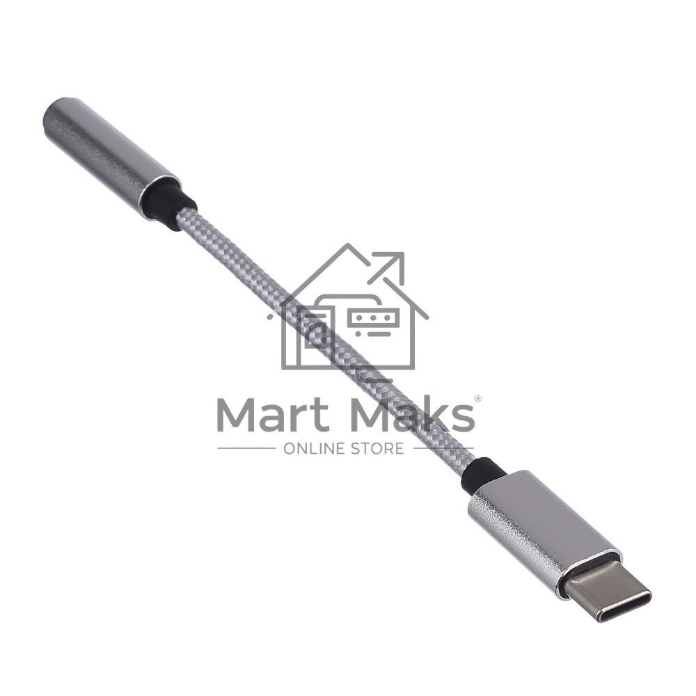 Адаптер GoPower Jack3.5MM(F)-TYPE-C(M) 00-00027481 0.1M белый
