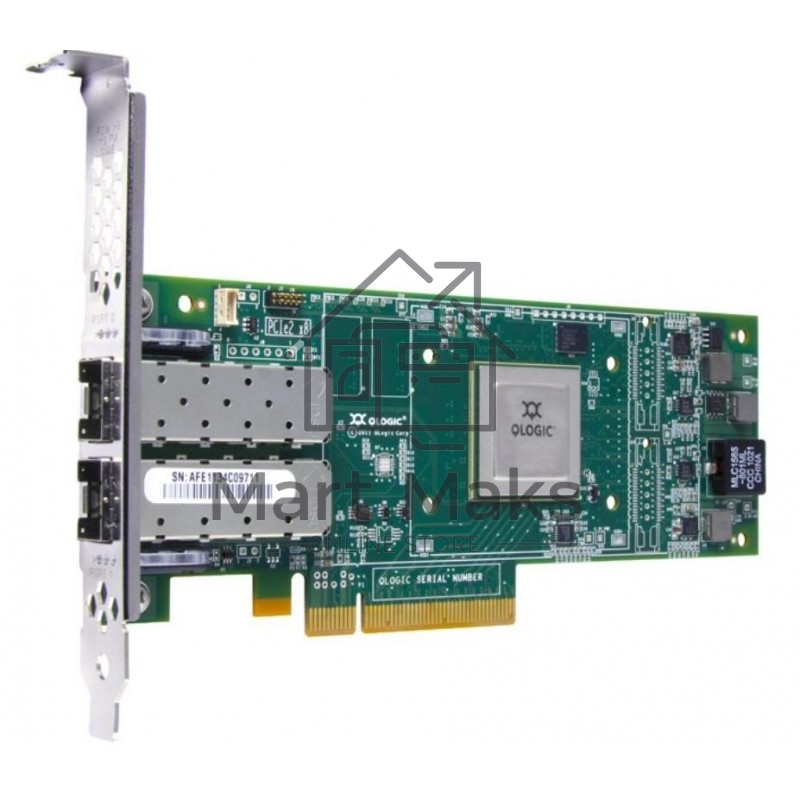 Контроллер Qlogic QLE2672-CK 16Gb Dual Port FC HBA x8 PCIe LC multi-mode optic