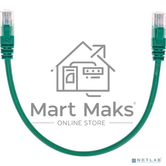 Патч-корд U/UTP Rexant cat.5e, RJ45-RJ45, 26AWG, ZH нг(А)-HF, зеленый, 0,3 м