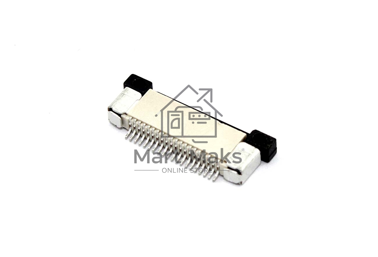 Разъем FPC  Half Coverage Top Contact 0.5K-BS-20PWB 20 pin высота 2мм шаг 0,5мм