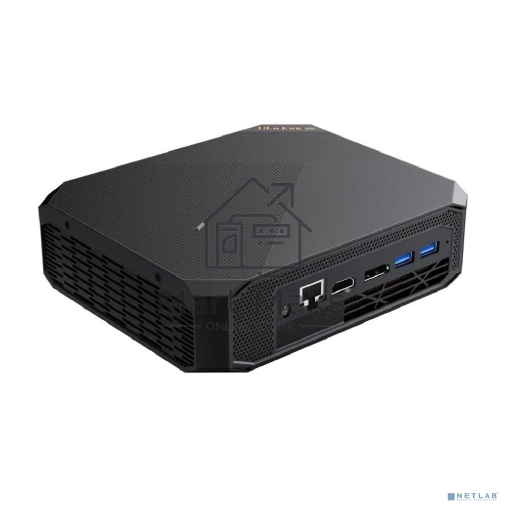 Мини ПК Blackview MP200 (Intel I9-11900H) 16+1TB, WIFI a/b/g/n/ac, Bluetooth 4.2, Win11 Pro, USB3.0, HDMI 1.4b Type A *2, RJ45*1, 5.5/2.1mm DC Jack *1, 3.5mm Phone Jack*1, Colour: Black