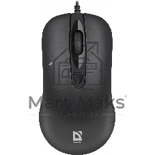 Мышь проводная Defender Classic MB-230 черный, 1600 dpi, USB, кнопки - 4