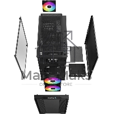 Компьютерный корпус DeepCool CC360 ARGb (R-CC360-BKAPM3-G-1) (mATX, без БП, 2xUSB, с окном)