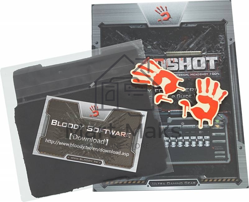 Мышь проводная A4Tech Bloody V8 черный, 3200 dpi, USB, кнопки - 8