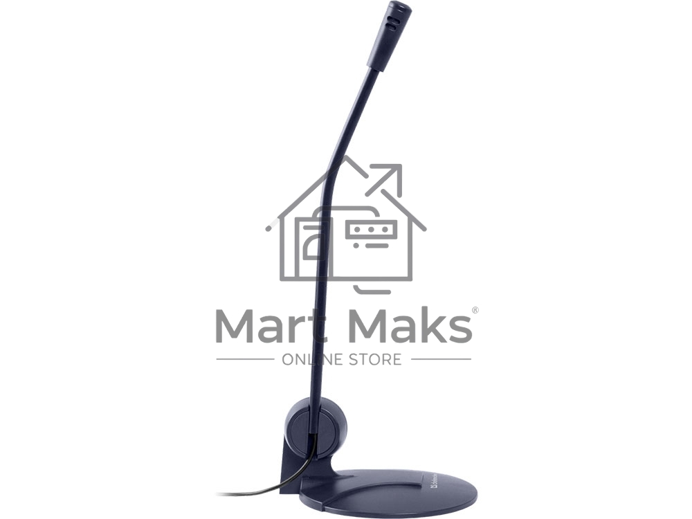 Микрофон Defender MIC-117 черный, кабель 1.8 м