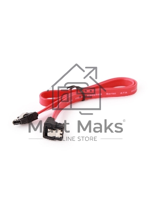 Кабель интерфейсный SATA Cablexpert CC-SATAM-DATA90, 50см, угловой разъем, 7pin/7pin, защелка, пакет